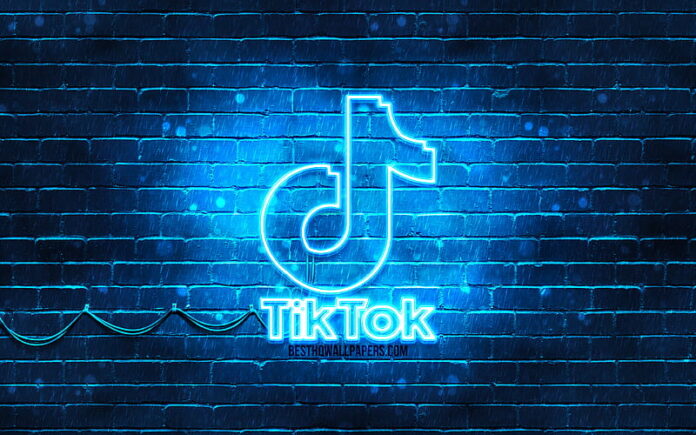 neon TikTok logo