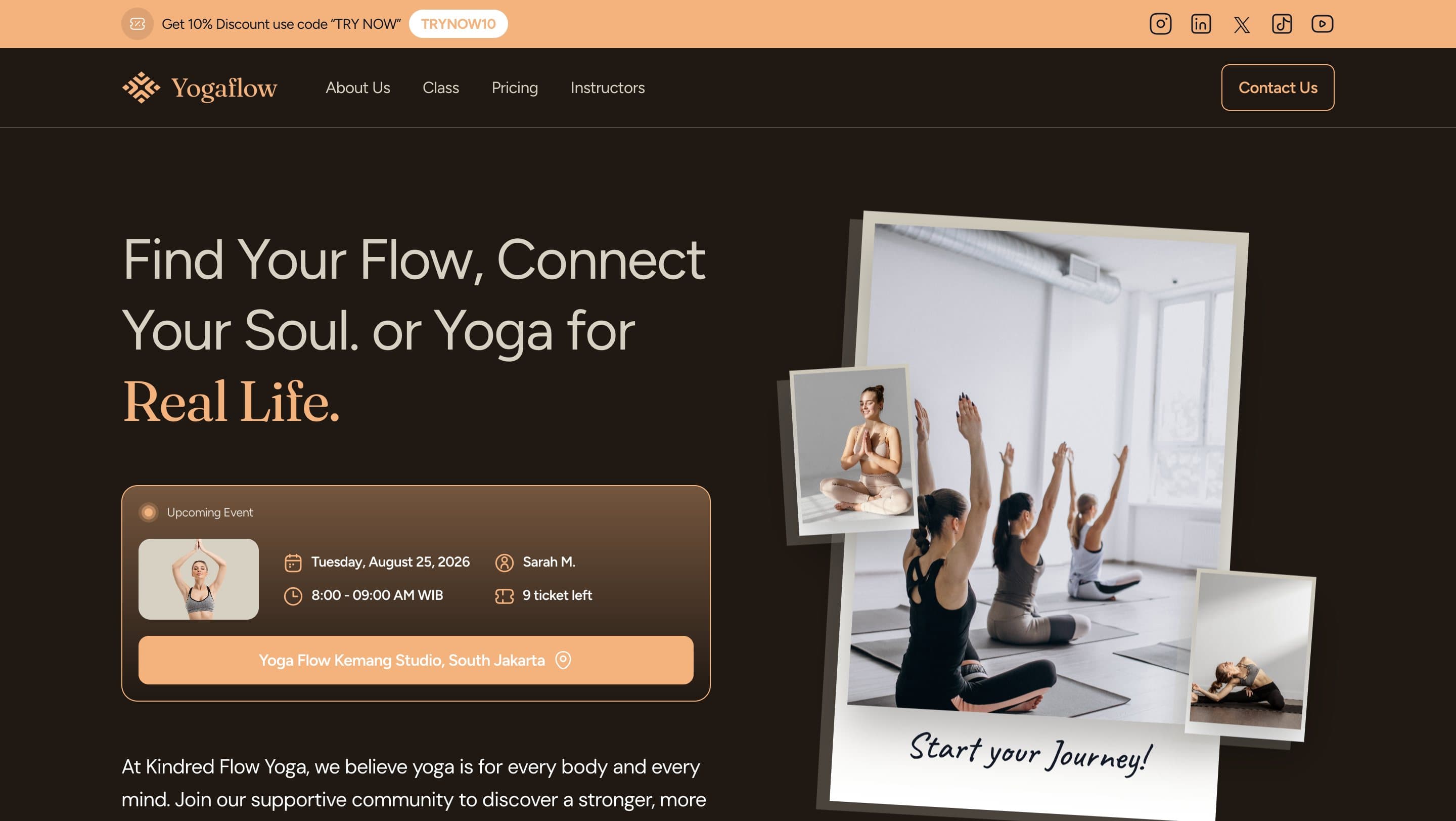 Yogaflow screenshot